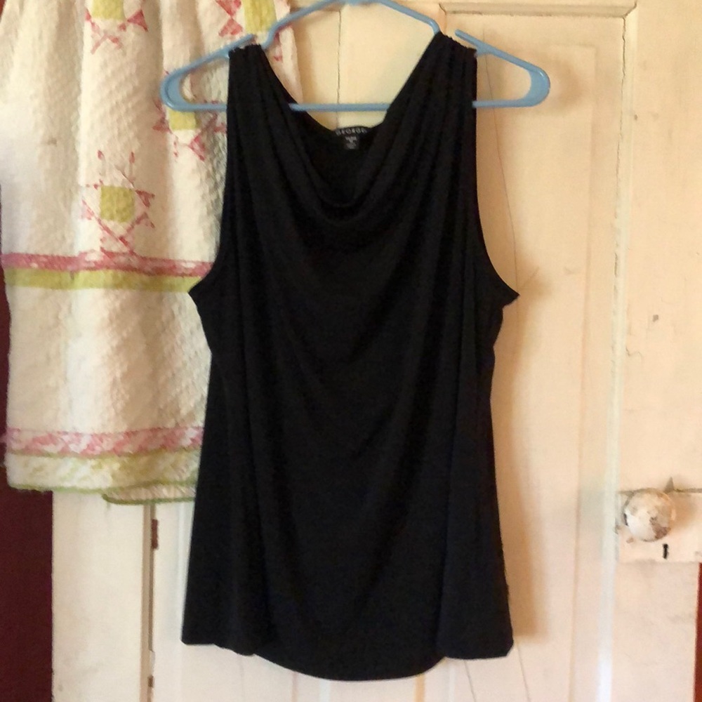 Nwot black knit shell top